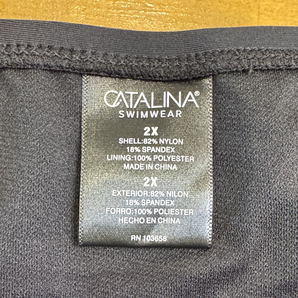 NWOT Catalina Black Women's Bikini swim Bottom 2XL - Picture 2 of 5